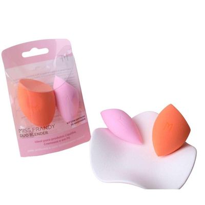 Kit Com 2 Esponjas De Maquiagem - Miss Frandy E23-1294 Versáteis E Funcionais