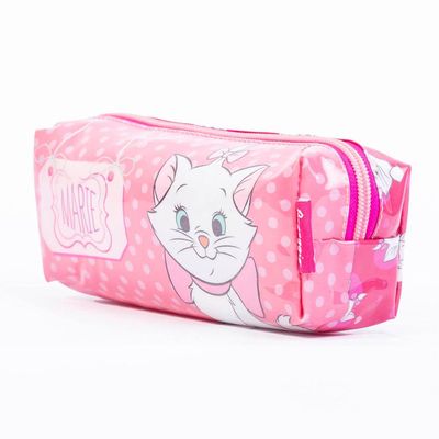 Estojo Escolar Feminino Gatinha Marie Rosa U / Rosa