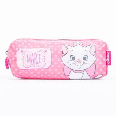 Estojo Escolar Feminino Gatinha Marie Rosa U / Rosa