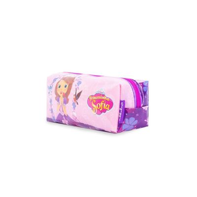 Estojo Escolar Feminino Princesinha Sofia Lilás U / Lilas