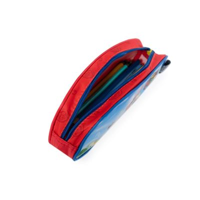 Estojo Escolar Masculino Mario Vermelho U / Azul