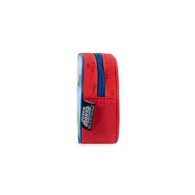 Estojo Escolar Masculino Mario Vermelho U / Azul