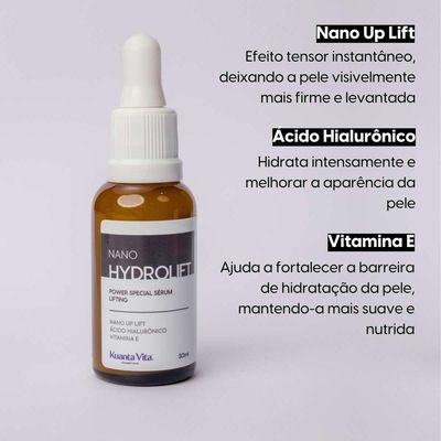 Sérum Special Facial Nano Up Lift 30ml Kuanta Vita Firmeza Com ácido Hialurônico e E
