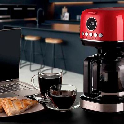 Cafeteira americana Ariete 1396 Moderna vermelha programável 15 xícaras 900w 220v