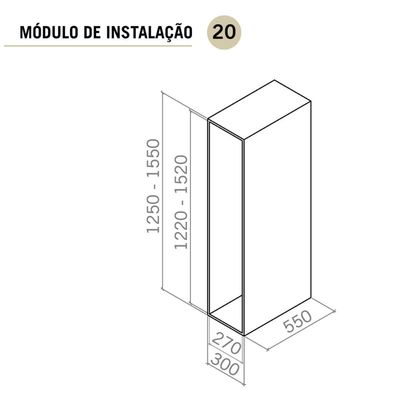 Coluna Deslizante Aramada Armário 4 Bandejas 25x47x152cm Aço Carbono Cinza Masutti Copat