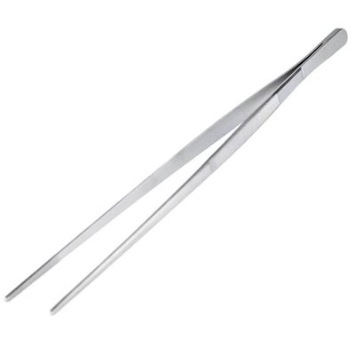 Pinça Culinária Profissional com Serrilha Reta 30cm Inox Weck Chef Gastronomia Cozinha