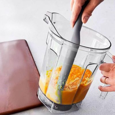 Espátula Para Liquidificador Silicone 32x,45cm Longa Cinza Lyor Cozinha Mexer Colher