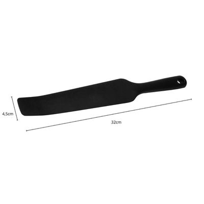 Espátula Para Liquidificador 32x4,5cm Preto Silicone Lyor Cozinha Utensilio Mexer