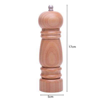 Moedor de Sal Pimenta Nature 5cmx17cm Bambu Lyor Triturador Temperos Condimentos Cozinha