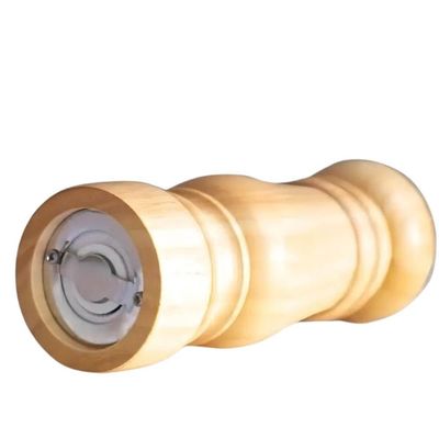 Moedor de Sal Pimenta Nature 5cmx17cm Bambu Lyor Triturador Temperos Condimentos Cozinha