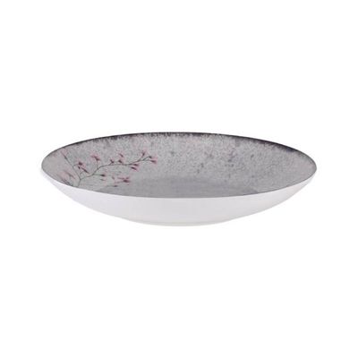 Kit 6 Pratos Fundos Porcelana 21cm Tramontina Floralis Sopas Caldos Risoto Mesa Posta