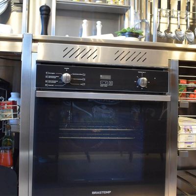 Grade de Ventilação para Forno Embutido Aço Inox 30x7,5cm Masutti Copat Cozinha