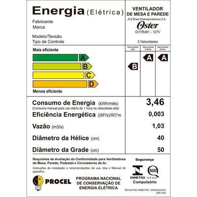 Ventilador Oster Power Fresh 2 Em 1 110V