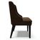Kit 4 Cadeiras Estofadas Para Sala De Jantar Base Fixa De Madeira Preto Lia Suede Marrom - Ibiza