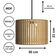 Luminária Pendente Sirius Modelo Ripado - Preta