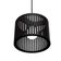 Luminária Pendente Sirius Modelo Ripado - Preta