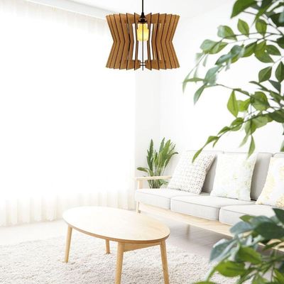Luminária Teto Tipo Pendente Pamplona Mdf - Completa Mdf Cru