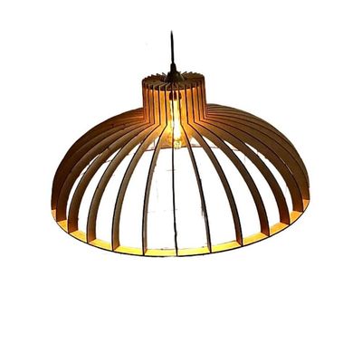 Luminária Teto Tipo Pendente Em Mdf - Completa Mdf Cru