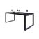 Mesa De Jantar Queens 180x90x77cm Qemj9180 Preto Tx - Est.preta Preto Tx/est.preta