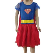 Fantasia Infantil Super Girl Tamanho G