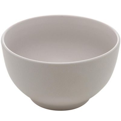 Bowl Lyor de Cerâmica Cronus Bege 680ml Cumbuca Tigela para Saladas Sobremesas Sopas
