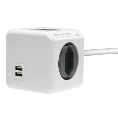 Powercube Extended Pwc-x4u Elg Cinza 4 Tomadas Com Cabo 1,5m