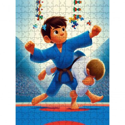 Quebra-cabeça Esportes Judô 60 Peças Educativo E Cognitivo