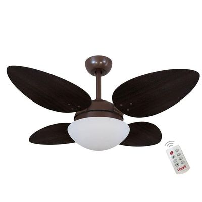 Ventilador Volare Petalo Quad Tabaco 220v E Controle Remoto 220V