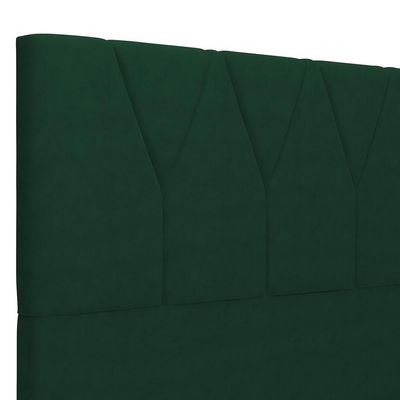 Cabeceira Cama Casal 140cm Aura Suede W01 Verde - Mpozenato