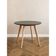 Jogo Cozinha Sala Jantar Mesa Leda 80cm Redonda Com 4 Cadeiras Eiffel Eames Cor Preto