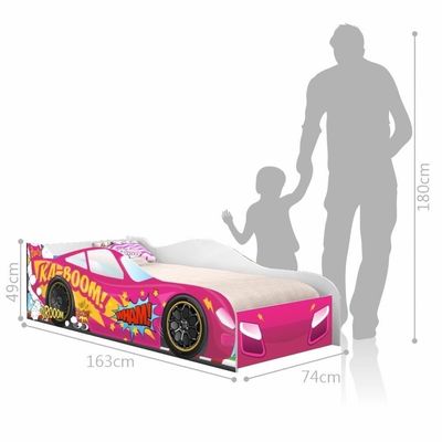 Cama Faísca Carro Sport Infantil Rosa