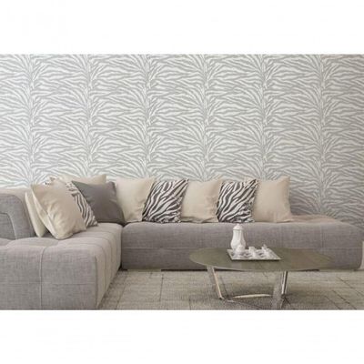 Papel De Parede Terra Gracia Zebra (white Silver) 831242 Terra Gracia 831242