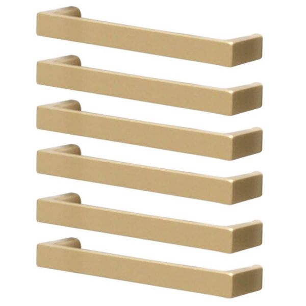Kit 6 Puxadores Alça Dourado Oeiras 1688 10cm Móveis Planejados Gavetas Portas