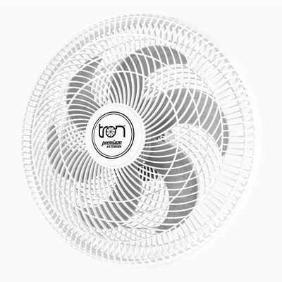 Ventilador Parede Lorena Branco Oscilante 110V Pás Prata