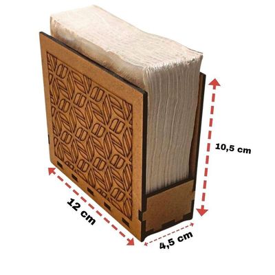 Porta Guardanapo Em Mdf - Kit 10 Unidades
