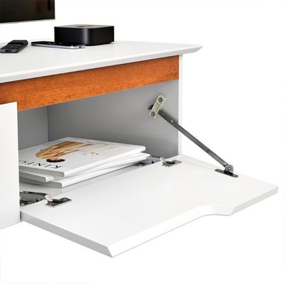 Rack Aparador Suspenso Flow Com 2 Portas Basculante Branco