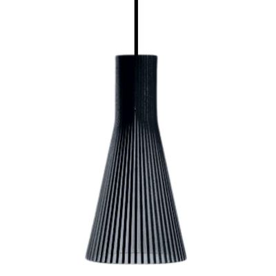 Luminária Teto Tipo Pendente Funil Mdf - Completa Cor: Preta