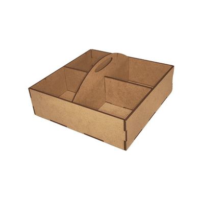Porta Guardanapo E Sachê Em Mdf - Kit 10 Unidades