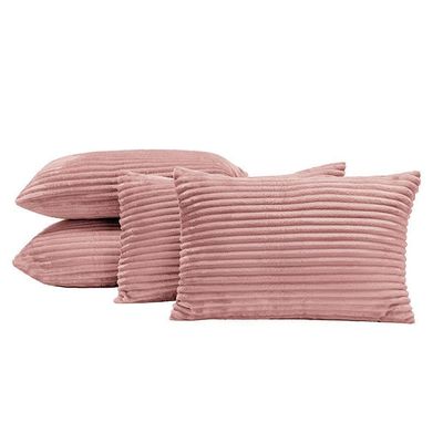 Almofadas Cheias Velvet Bariloche 60x30cm 04 Peças - com estilo na cor Rosê