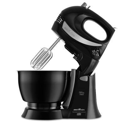 Batedeira Britânia Diamante Preta 550W 4,3L 110V