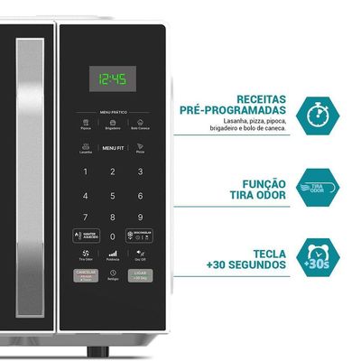 Micro-ondas 33L Philco Teclas Fáceis Limpa Fácil 1400W PM36 110V