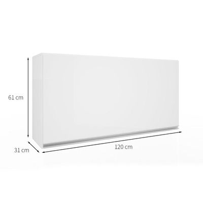 Armário Aéreo Top Class 1 Porta Branco 120 cm