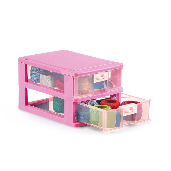 Gaveteiro Organizador Plasnorthon com 2 Gavetas - Item Sortido