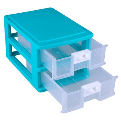 Gaveteiro Organizador Plasnorthon com 2 Gavetas - Item Sortido