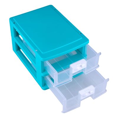 Gaveteiro Organizador Plasnorthon com 2 Gavetas - Item Sortido