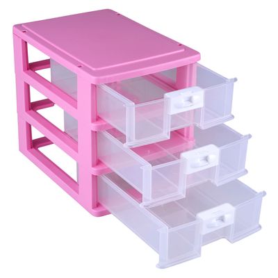 Gaveteiro Organizador Plasnorthon com 3 Gavetas - Item Sortido