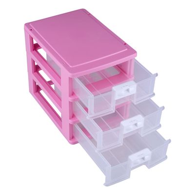 Gaveteiro Organizador Plasnorthon com 3 Gavetas - Item Sortido