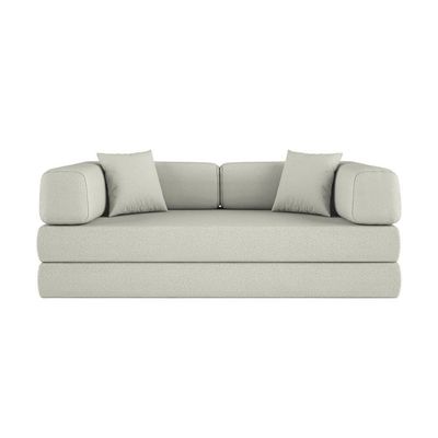 Sofá Cama Colchão De Espuma à Vácuo Compactair Sala Balaqui Bege