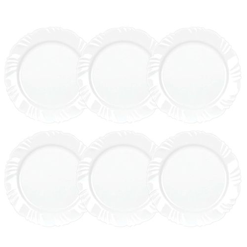 Kit-6-Pratos-Rasos-Nadir-Figueiredo-Petala-Vidro-Floral-Branco-25cm-5079106c