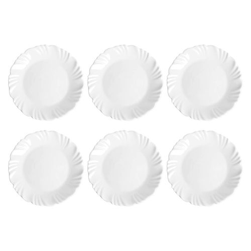 Kit-6-Pratos-de-Sobremesa-Nadir-Duralex-em-Vidro-Petala-Branco-5079104b